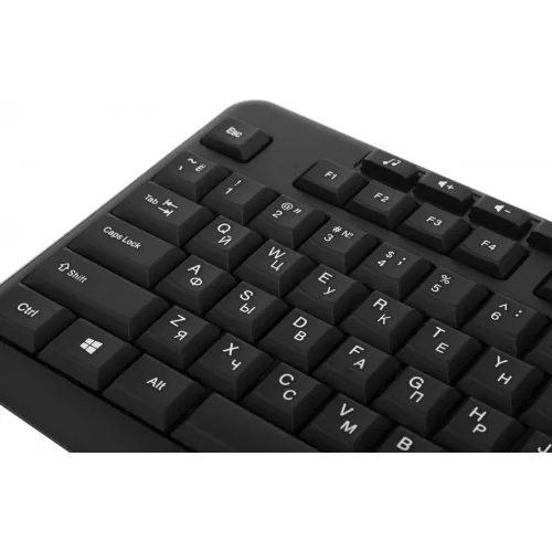 Клавиатура Оклик 305M черный USB Multimedia (1659987) кабель 1.6м