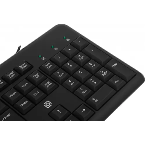 Клавиатура Оклик 305M черный USB Multimedia (1659987) кабель 1.6м