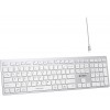Клавиатура A4Tech FBX50C белый USB беспроводная BT/Radio slim Multimedia (FBX50C WHITE)