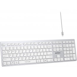 Клавиатура A4Tech FBX50C белый USB беспроводная BT/Radio slim Multimedia (FBX50C WHITE)