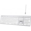 Клавиатура A4Tech FBX50C белый USB беспроводная BT/Radio slim Multimedia (FBX50C WHITE)