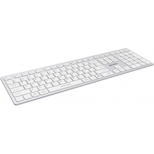 Клавиатура A4Tech FBX50C белый USB беспроводная BT/Radio slim Multimedia (FBX50C WHITE)