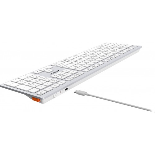 Клавиатура A4Tech FBX50C белый USB беспроводная BT/Radio slim Multimedia (FBX50C WHITE)