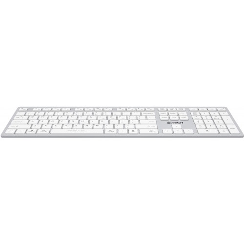 Клавиатура A4Tech FBX50C белый USB беспроводная BT/Radio slim Multimedia (FBX50C WHITE)