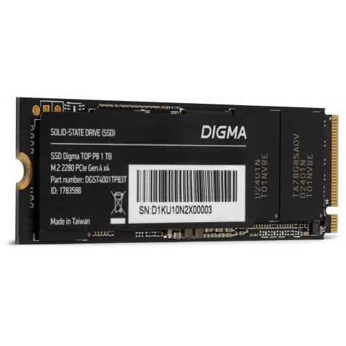Накопитель SSD Digma PCIe 4.0 x4 1TB DGST4001TP83T Top P8 M.2 2280