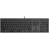 Клавиатура A4Tech FX60H серый USB slim LED (FX60H GREY/WHITE) кабель 1.5м