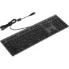 Клавиатура A4Tech FX60H серый USB slim LED (FX60H GREY/WHITE) кабель 1.5м