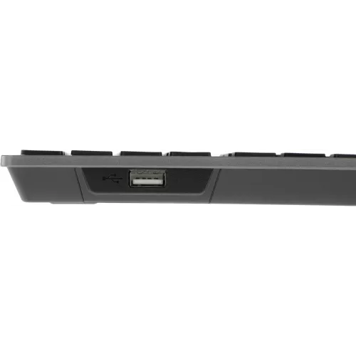 Клавиатура A4Tech FX60H серый USB slim LED (FX60H GREY/WHITE) кабель 1.5м