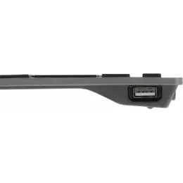 Клавиатура A4Tech FX60H серый USB slim LED (FX60H GREY/WHITE) кабель 1.5м