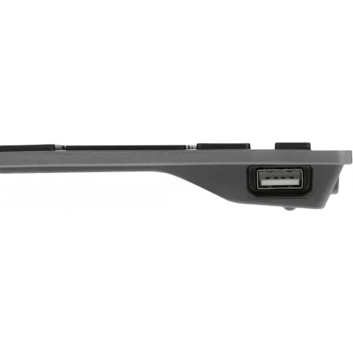 Клавиатура A4Tech FX60H серый USB slim LED (FX60H GREY/WHITE) кабель 1.5м