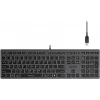 Клавиатура A4Tech FX60H серый USB slim LED (FX60H GREY/WHITE) кабель 1.5м