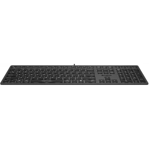 Клавиатура A4Tech FX60H серый USB slim LED (FX60H GREY/WHITE) кабель 1.5м