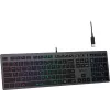 Клавиатура A4Tech FX60H серый USB slim LED (FX60H GREY/NEON) кабель 1.5м