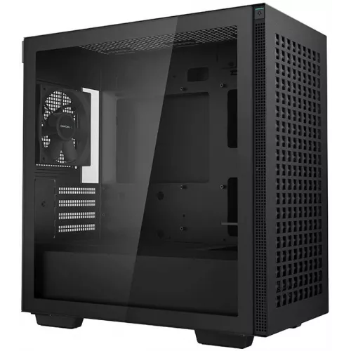 Корпус Deepcool CH370 черный без БП mATX 7x120mm 4x140mm 2xUSB3.0 audio bott PSU