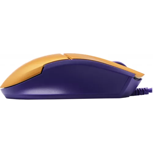 Мышь A4Tech Bloody L65 Max желтый/фиолетовый оптическая 12000dpi USB 6but (L65 MAX/ROYAL VIOLET)