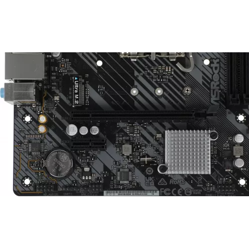 Материнская плата Asrock H610M-HVS/M.2 R2.0 Soc-1700 Intel H610 2xDDR4 mATX AC`97 8ch(7.1) GbLAN+VGA+HDMI