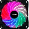 Вентилятор для корпуса Digma DFAN-FRGB2 RGB 120х120x25 черный 3-pin 4-pin (Molex) 23дБ Ret