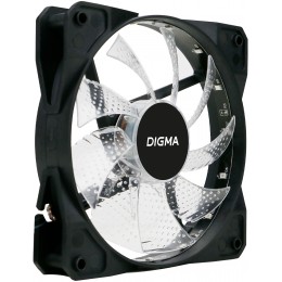Вентилятор для корпуса Digma DFAN-FRGB2 RGB 120х120x25 черный 3-pin 4-pin (Molex) 23дБ Ret