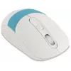 Мышь Оклик 310MW белый/синий оптическая 3200dpi беспров. USB для ноутбука 4but (1869094)