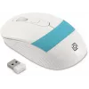 Мышь Оклик 310MW белый/синий оптическая 3200dpi беспров. USB для ноутбука 4but (1869094)