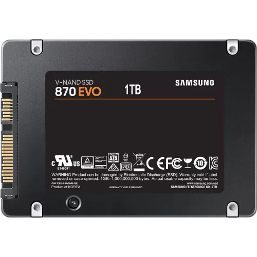 Накопитель SSD Samsung SATA-III 1TB MZ-77E1T0B/EU 870 EVO 2.5"