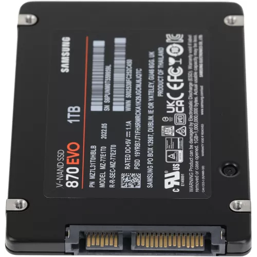 Накопитель SSD Samsung SATA-III 1TB MZ-77E1T0B/EU 870 EVO 2.5"