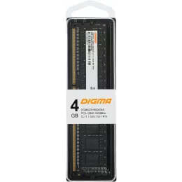 Память DDR3 4GB 1600MHz Digma DGMAD31600004S RTL PC3-12800 CL11 DIMM 240-pin 1.35В single rank Ret