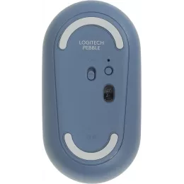 Мышь Logitech Pebble M350 синий оптическая 1000dpi silent беспров. BT/Radio USB для ноутбука 3but (910-006655)