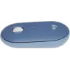 Мышь Logitech Pebble M350 синий оптическая 1000dpi silent беспров. BT/Radio USB для ноутбука 3but (910-006655)