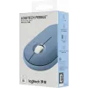Мышь Logitech Pebble M350 синий оптическая 1000dpi silent беспров. BT/Radio USB для ноутбука 3but (910-006655)