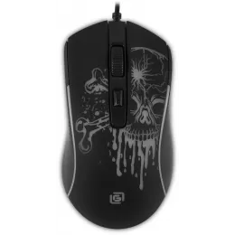 Мышь Оклик 702G черный оптическая 3600dpi USB для ноутбука 4but (1902907)