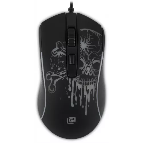 Мышь Оклик 702G черный оптическая 3600dpi USB для ноутбука 4but (1902907)