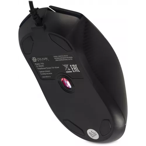 Мышь Оклик 702G черный оптическая 3600dpi USB для ноутбука 4but (1902907)