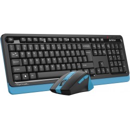 Клавиатура + мышь A4Tech Fstyler FG1035 клав:черный/синий мышь:черный/синий USB беспроводная Multimedia (FG1035 NAVY BLUE)