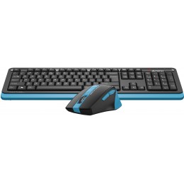 Клавиатура + мышь A4Tech Fstyler FG1035 клав:черный/синий мышь:черный/синий USB беспроводная Multimedia (FG1035 NAVY BLUE)