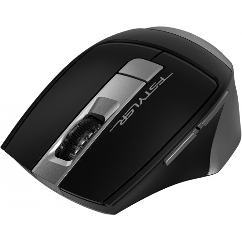 Мышь A4Tech Fstyler FB35S серый/черный оптическая 2000dpi беспров. BT/Radio USB для ноутбука 5but (FB35S USB SMOKY GREY)