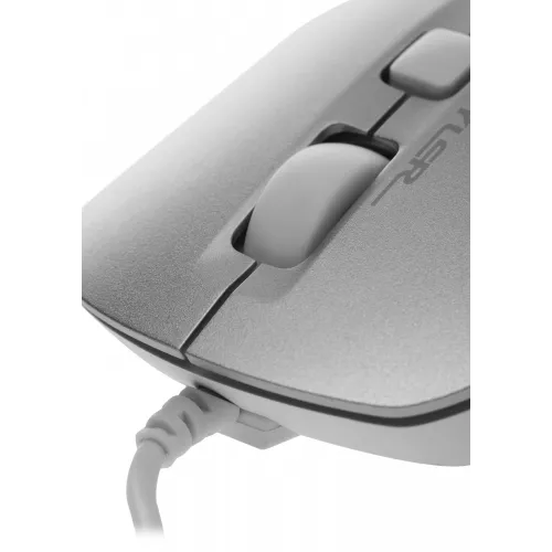 Мышь A4Tech Fstyler FM26 серебристый/белый оптическая 1600dpi USB для ноутбука 4but (FM26 USB (ICY WHITE))