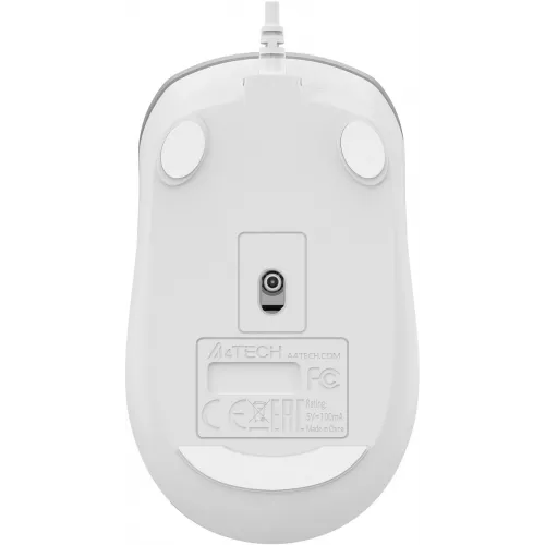 Мышь A4Tech Fstyler FM26 серебристый/белый оптическая 1600dpi USB для ноутбука 4but (FM26 USB (ICY WHITE))