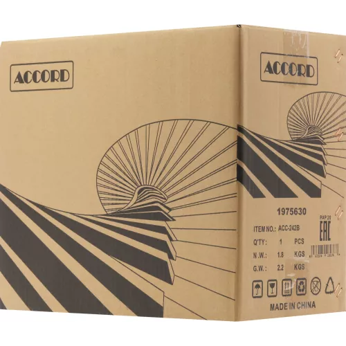 Корпус Accord Entry ACC-242B черный без БП mATX 2xUSB2.0 audio