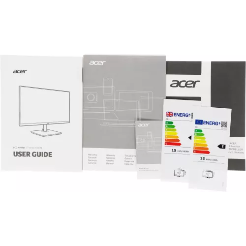 Монитор Acer 21.5" Vero V227QE3biv черный IPS LED 4ms 16:9 HDMI матовая 250cd 178гр/178гр 1920x1080 100Hz VGA FHD 2.85кг