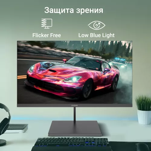 Монитор Digma 27" Progress 27A501F черный VA LED 16:9 HDMI матовая 300cd 178гр/178гр 1920x1080 100Hz FreeSync VGA FHD