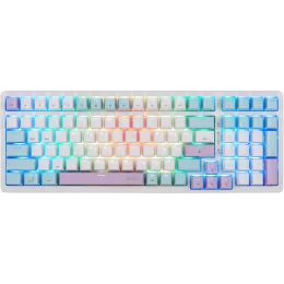 Клавиатура Acer OKW304 механическая белый USB for gamer LED (ZL.KBDCC.01V) кабель 1.8м