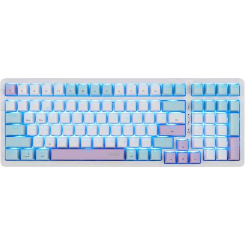 Клавиатура Acer OKW304 механическая белый USB for gamer LED (ZL.KBDCC.01V) кабель 1.8м