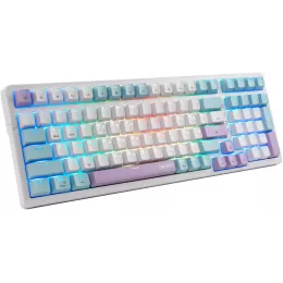 Клавиатура Acer OKW304 механическая белый USB for gamer LED (ZL.KBDCC.01V) кабель 1.8м
