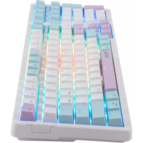 Клавиатура Acer OKW304 механическая белый USB for gamer LED (ZL.KBDCC.01V) кабель 1.8м