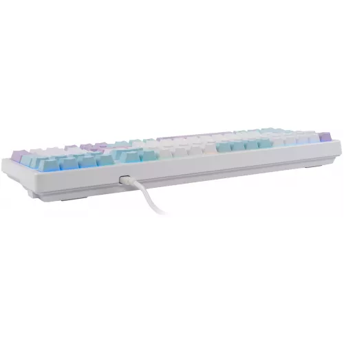 Клавиатура Acer OKW304 механическая белый USB for gamer LED (ZL.KBDCC.01V) кабель 1.8м