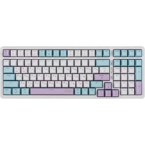Клавиатура Acer OKW304 механическая белый USB for gamer LED (ZL.KBDCC.01V) кабель 1.8м