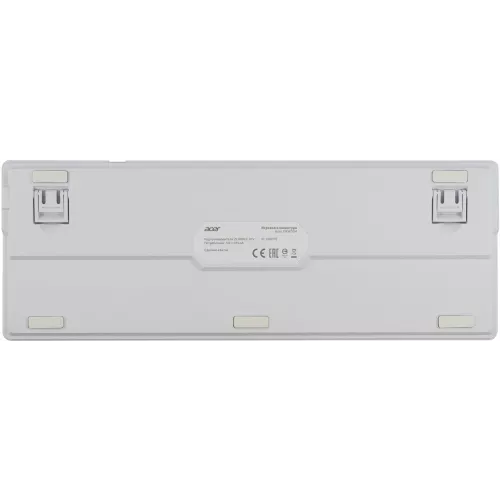 Клавиатура Acer OKW304 механическая белый USB for gamer LED (ZL.KBDCC.01V) кабель 1.8м