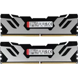 Память DDR5 2x16GB 7200MHz Kingston KF572C38RSK2-32 Fury Renegade Silver XMP RTL Gaming PC5-57600 CL38 DIMM 288-pin 1.45В kit single rank с радиатором Ret