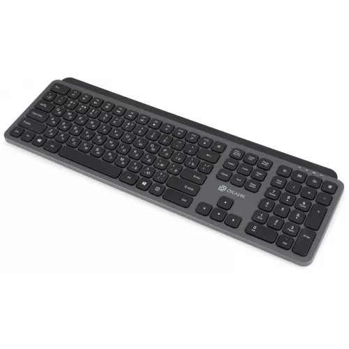 Клавиатура Оклик K859W серый/черный USB беспроводная slim Multimedia (2002136)